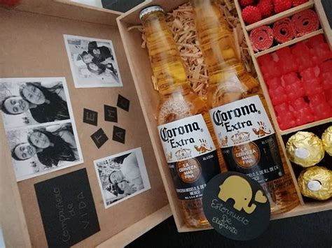 Caja De Cervezas Chocolatea Y Gomas Regalos De San Valentín Para Hombres Regalos Para