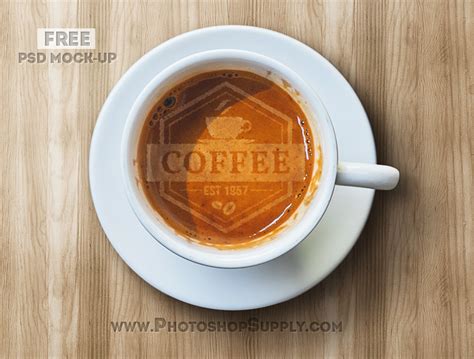 FREE Coffee Latte Art Photoshop Mockup Photoshop Supply