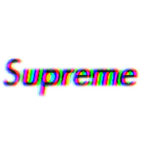 Supreme Glitch Effect Tumblr Aesthetic Sticker Png Blac