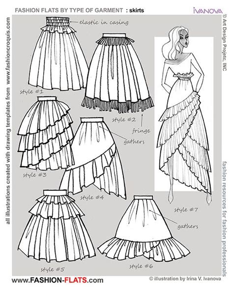 Full Skirt Fashion Design Drawings Clothes Design Fashion Design
