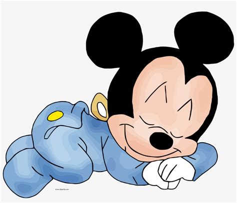 Download Baby Mickey Mouse Sleeping Clipart Png Mickey Bebe