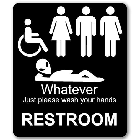Buy Just Please Wash Your Hands Sign Inclusive Sign For Bathroom Door