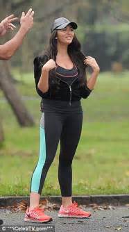 Charlotte Dawson Squats Her Way Through A Fitness Session In The Park