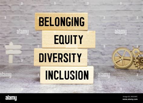 Diversity Inclusion Belonging Equity Symbol Concept Words Diversity