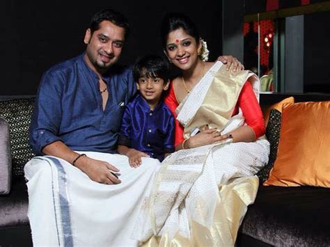 Actress Nayla Usha With Her Husband And Son Malayalam Filmibeat