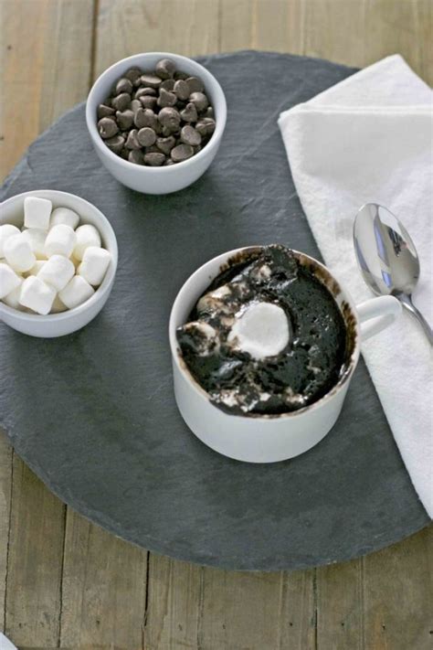 Chocolate Marshmallow Mug Cake Foodly Magazine