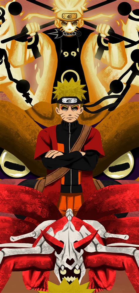 Naruto Phases by LawrenDoll Galaxy S10 Hole-Punch Wallpaper