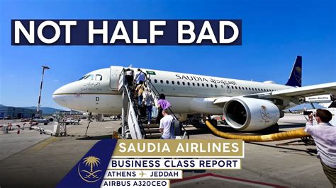 Saudia A320 Business Class Lie Flat 4k Trip Report Athens To Jeddah 🎄