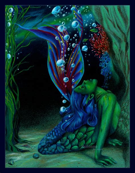 Mermaid Thalassa By Mynti On Deviantart Beautiful Mermaids Fantasy