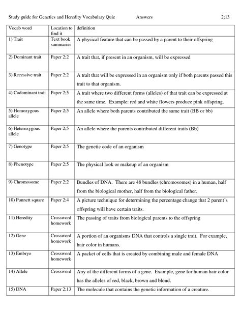 17 Best Images Of Dna Vocabulary Worksheet Chapter 11