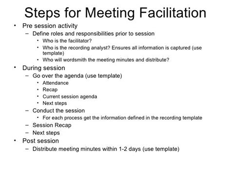 Meeting Facilitation Tips