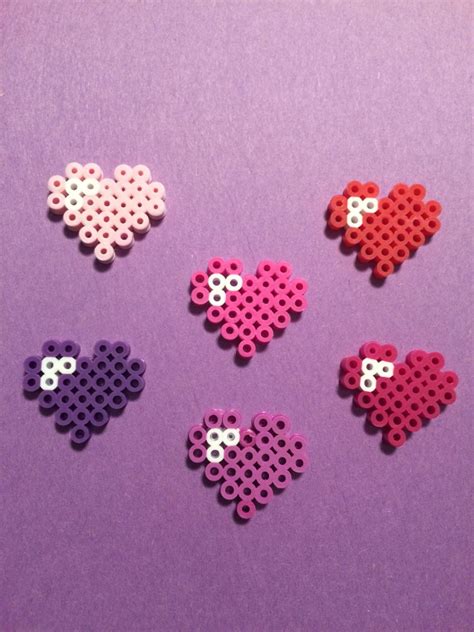 Heart Perler Beads By Kandhproductions On Etsy Perler Bead Art Diy