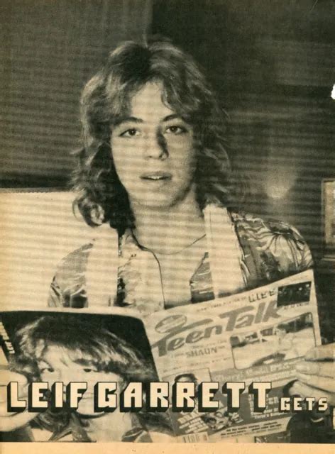 Leif Garrett Teen Magazine Pinup Clipping Living With Leif Shirtless Barefoot 250 Picclick