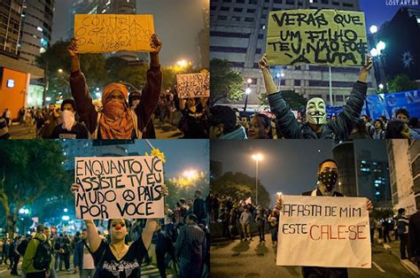 Algumas Das Fotografias Mais Marcantes Dos Protestos No Brasil Em Junho