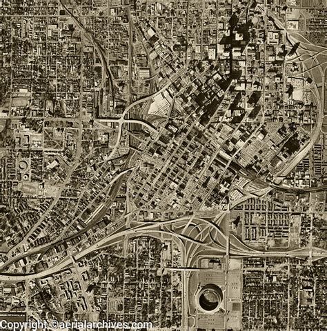 Historical Aerial Photo Map Of Atlanta Georgia 1968 Aerial Archives