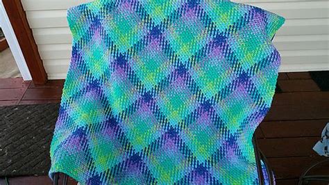 Ravelry Britknitters Planned Pooling Baby Blanket