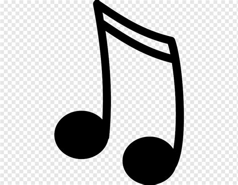 Nota Musical Notas Musicales Diverso Monocromo Silueta Png PNGWing