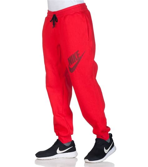Nike Aw77 Fleece Cuff Logo Pant Red 647567600 Jimmy Jazz