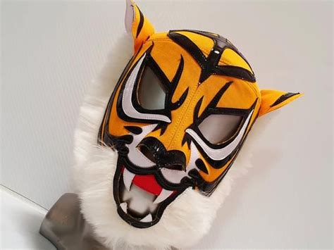 Real Pro Tiger Mask Wrestling Mask Luchador Costume Wrestler Lucha