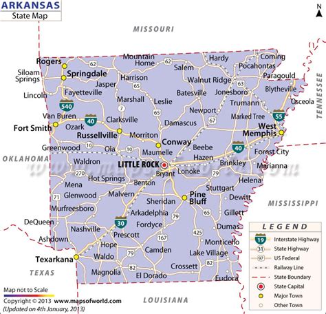 Arkansas State Map