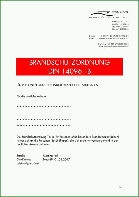 Brandschutzordnung teil b anhang, word vorlage (doc). Hervorragen Brandschutzordnung Teil B Vorlage Word ...