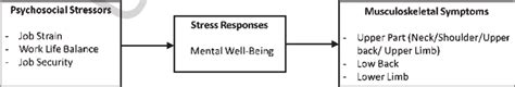 Conceptual Model Lingking Between Psychosocial Stressors And
