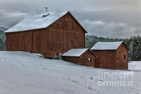Countryside Scenic Vintage Barns Of Berkshire County By Thomas