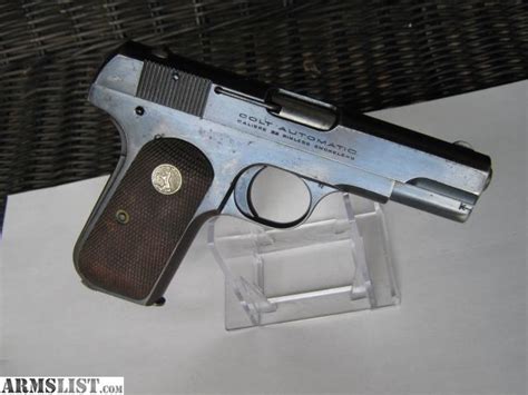 Armslist For Sale Colt 32 Automatic 1903 Hammerless Pistol 32