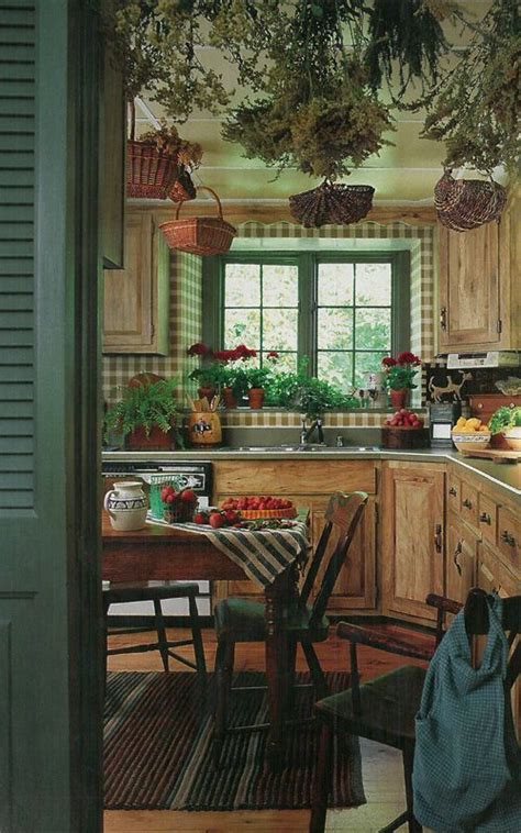 Vintage Farmhouse Kitchen House Design Cottage
