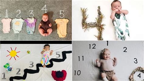 4th Month Baby Photoshoot Ideas At Home Fourth Month Monthly