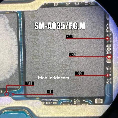 Samsung Galaxy A03 A035f Isp Pinout Test Point Image