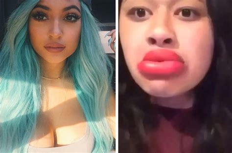Kylie Jenner Fans Copy Her Giant Lips In Craze Storming The Internet Daily Star