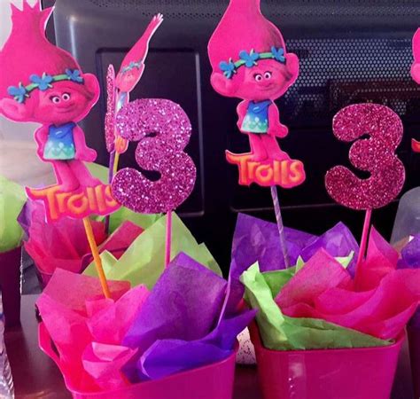 Trolls Birthday Party Centerpieces Ideas