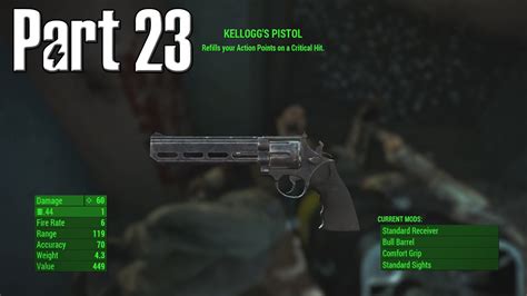 Fallout 4 Walkthrough Gameplay Part 23 Kelloggs Pistol Youtube