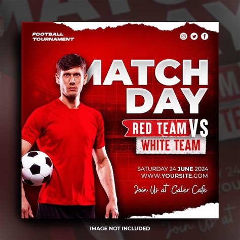 Premium Psd Football Matchday Social Media Instagram Post Template