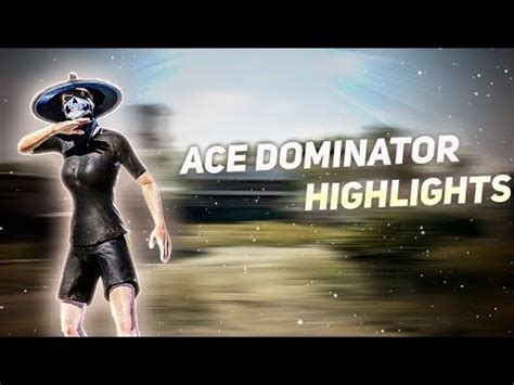 Pubg Mobile Ace Dominator Lobby Highlights Youtube