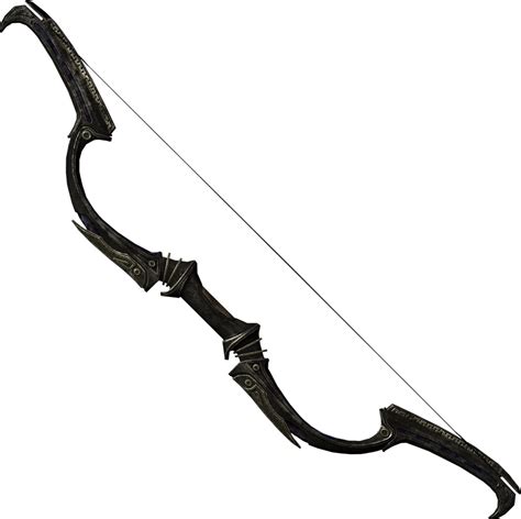 Longbow Black Black Bow And Arrow Black Bow Fantasy Bow