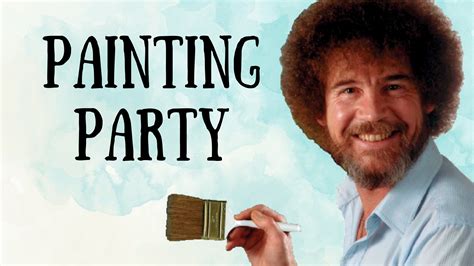 Bob Ross Painting Party – Part 2: Watercolors! – Heather Lea Kenison