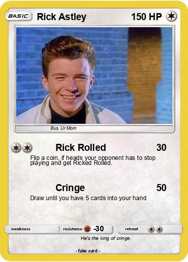 Pokémon Rick Astley 477 477 Rick Rolled My Pokemon Card