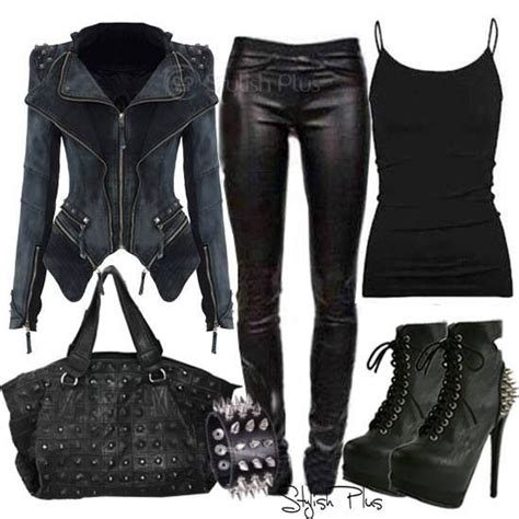 Love This Edgy Outfit Fashion Fall Winter Fashion Trends Black Fashion