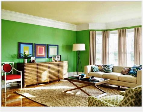 dekorasi ruang tamu warna hijau cek bahan bangunan