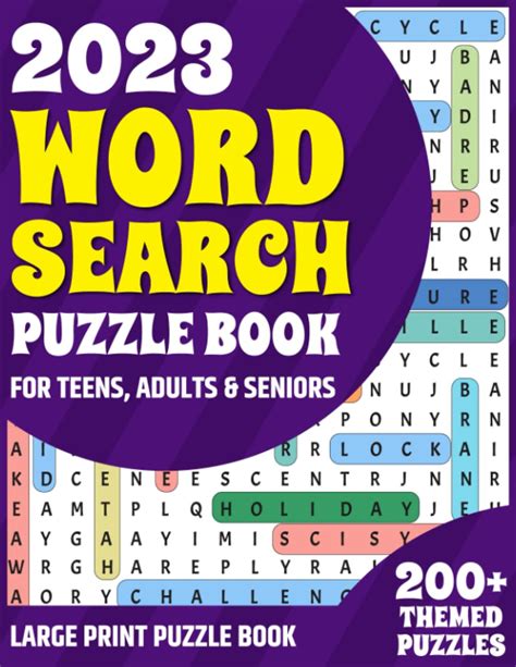Buy 2023 Word Search Puzzle Book Word Search Book For Adults Featuring