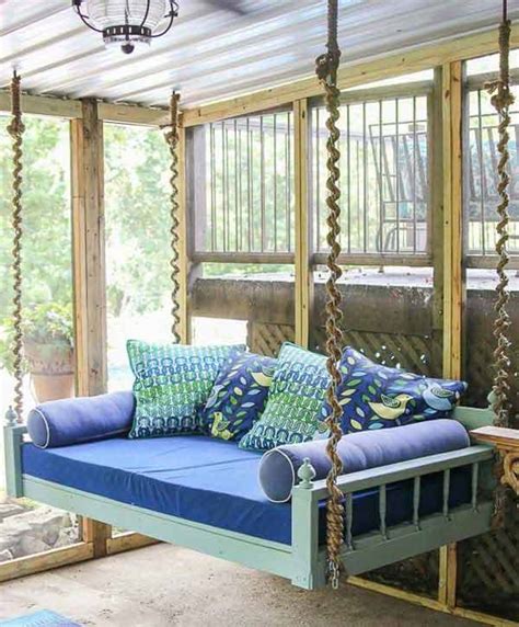 The swing the homeowners had picked out was the coral coast casco bay resin wicker porch swing with optional cushion, which comes from hayneedle. 20 Unique Porch And Swing Ideas | iCreatived