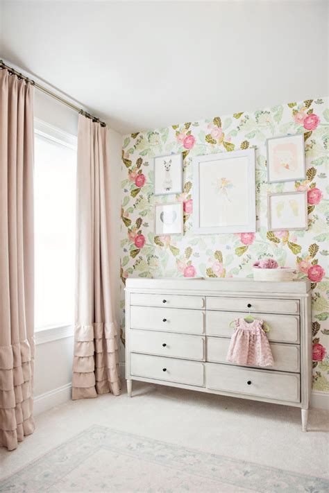 Floral Wallpaper Nursery Project Nursery
