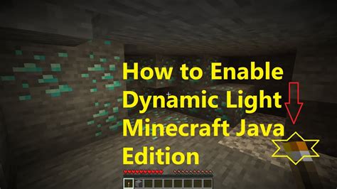 How To Enable Dynamic Light On Minecraft Java Editiontlauncher Youtube
