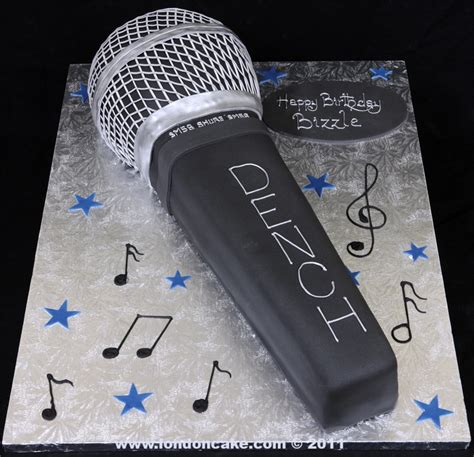 Microphone Cake Music Cakes 80 Birthday Cake