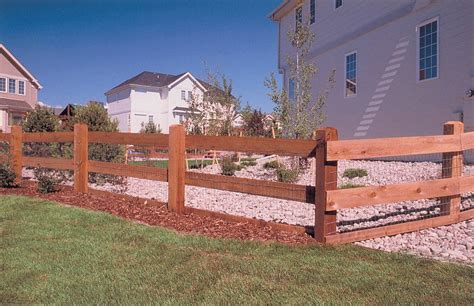 Among these landscaping photos are examples of fence plantings. Split Rail Fencing for Colorado Homes | Residential ...