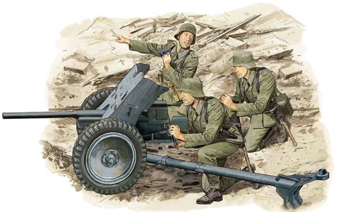 Wwii German 37cm Anti Tank Gun Pak35 36