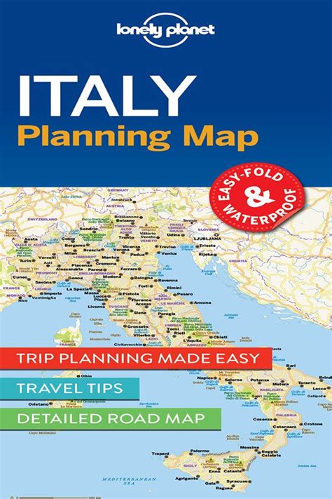 Lonely Planet Italy Planning Map By Lonely Planet Lonely Planet