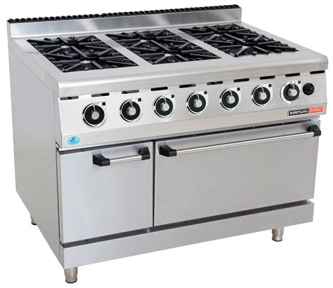 Gas Stoves With Gas Oven 6 Burner Catro Catering Supplies And